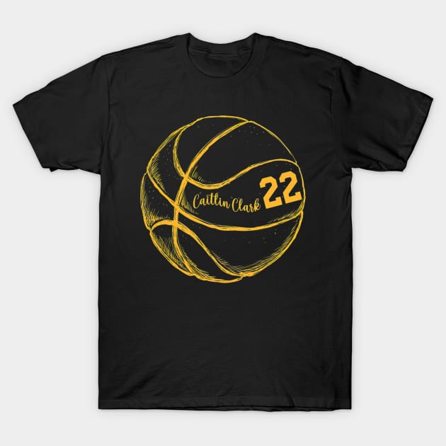 Caitlin Clark 22 T-Shirt by eldridgejacqueline